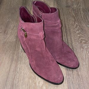 Gap maroon genuine suede boots